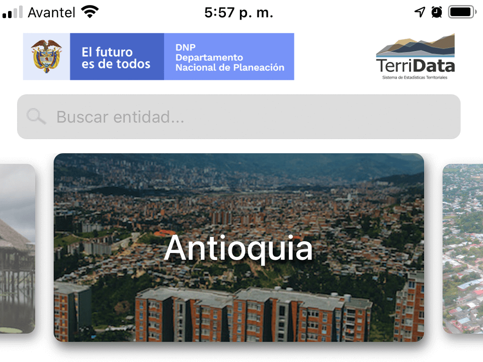 TerriData mobile app